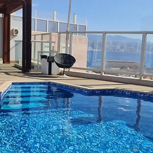 Top-class Exclusive Luxury Penthause Royal Sea View With Privat Pool On The Roof אילת